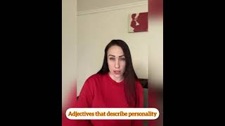 Adjectives that describe personality - Describing character - English Vocabulary