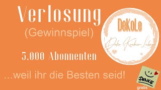 Verlosung (Gewinnspiel)   ❤️5.000 Abonnenten-Spezial❤️        (vom 14.09.2021 bis 30.09.2021)