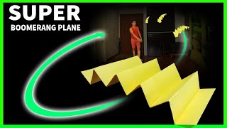 Super paper boomerang airplane | Cách gấp máy bay boomerang siêu lạ | boomerang plane king #diy