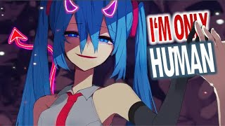 Nightcore-Human (Female version) (lyrics)