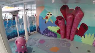 2017 Disney Wonder Merrytime Cruise tour of the Main Pool and Splash Area