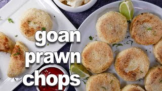 Goan Prawn Potato Chops | Goan Snacks Recipes by Fatima | Shrimp Chops Recipe Easy