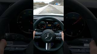 Snowy Top Speed Drive🥶 #mercedes #car #cars #carlover #acceleration #topspeed #trend #viral #short