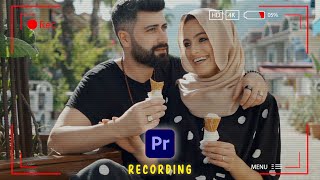 How to apply Camcoder effect in premiere pro