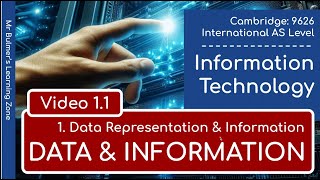 How to ACE A LEVEL Information Technology - Topic 1 - Video 1.1: Data and Information