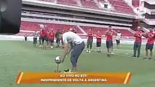 Jogadores do independente  chega a Argentina após título da Sul-americana 2017