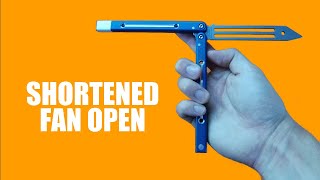 Beginner Butterfly Knife Tricks #16.9 (Shortened Fan Open)