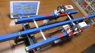 Lego Monorail synchronized operation 4 with Powered Up