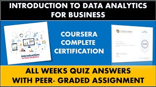 Introduction to Data Analytics for Business | All Weeks Quiz Answers With Peer - Graded Assignment