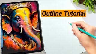 Lord Ganesha Drawing | How to draw Lord Ganesha | Pencil Drawing