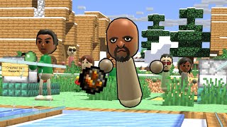 Wii Sports Bowling but it's Minecraft