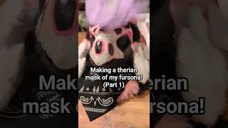 Making a Therian mask of my fursona/OC! (I'M NOT A THERIAN BTW) #yourmom #dinomask