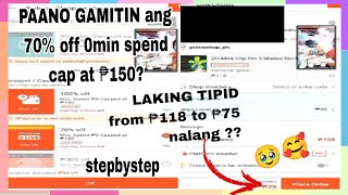 PAANO GAMITIN ANG 70% OFF 0 MIN SPEND CAP AT 150 VOUCHER VIA SHOPEE LIVE💯|| SOBRANG LAKING TIPID 🥰❤️