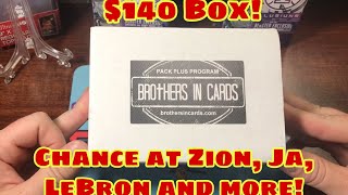 Brothers in Cards Pack Plus Program Gold Basketball($140) (August)