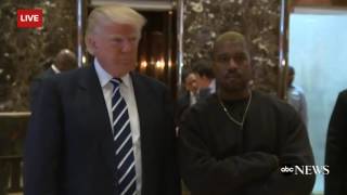 Trump Appears With Kanye West at Trump Tower