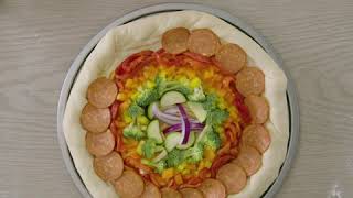 Food Network Canada/Black Diamond Cheese Strings (Move Campaign) Rainbow Stuffed Crust Pizza