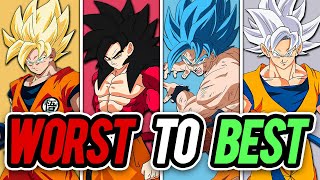 Ranking EVERY Saiyan Transformation in Dragon Ball