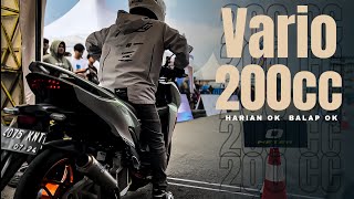 Vario 200cc harian ok balap ok || SiD super indonesia drag miekarta cikarang