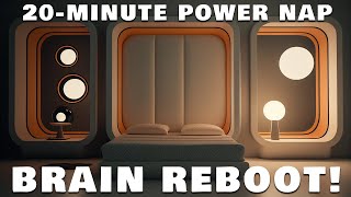 20 Minute BRAIN REBOOT - Power Nap Binaural Beats Session (With 15 Min Sleep Onset Segment)