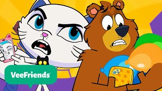 Perfect Persian Cat vs Gracious Grizzly Bear | Vee Friends GO! 🐈‍⬛ | Funny Animal Cartoons For Kids