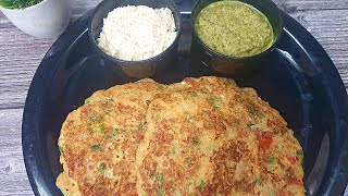 Bread uttapam | Quick breakfast recipe | Rava uttapam recipe