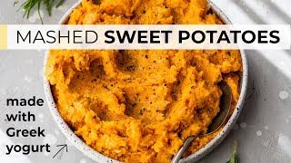 MASHED SWEET POTATOES | easy, healthy sweet potato recipe