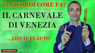 Canzoni per flauto: Il carnevale di Venezia.