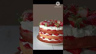 strawberry cream cake & short &mithi cooking channel!