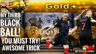 most working black ball trick in gold+ agent || pes mobile 18