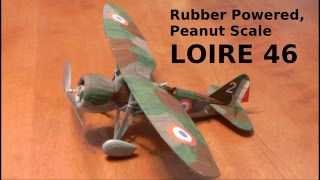 Loire 46 Rubber Powered Freeflight Peanut Model