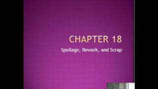 CH 18 Intro Spoilage Rework Scrap