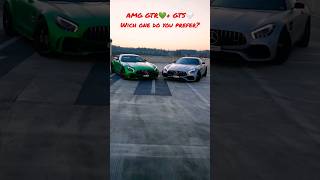 Mercedes AMG GTR💚+ GTS🤍Wich one do you prefer?