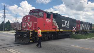 CANADA DAY SWITCHING! CN 559 at Polar Pak on Summerlea rd, July 1 2020! Dead Quiet Operation!