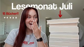 Alle Bücher, die ich im Juli beendet habe! 👀🌟♥️