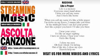 Madonna - Like a Prayer (Lyrics / Testo)