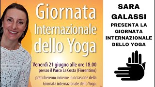 Sara Galassi presenta la Giornata Internazionale dello Yoga - Social-Mente Utile