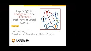 Professor Troy Glover: Exploring the Endogenous and Exogenous Pathways of Social Capital