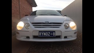 Ford Falcon Au XR8 with tail pipe removed.