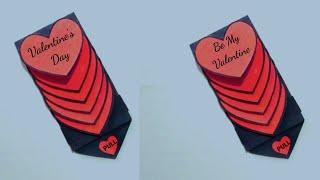 DIY-Easy Valentine's Day Gift Idea For Boyfriend| Handmade Card|Heart Shape Card @DIYHandmadeIdeas