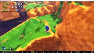 Sonic GDK Green Hill Paradise Act 2 speed run - Download Link