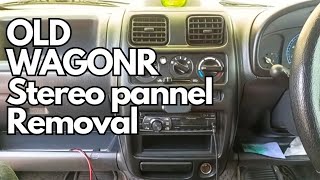 How to remove old wagonr stereo pannel (2008 model wagonr )#jinoaugustin #wagonr