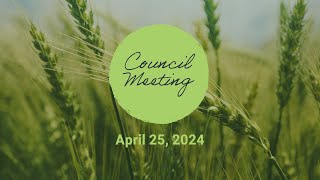 Special Council Meeting - 25 Apr 2024