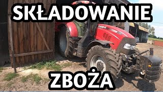 Vlog #21  Ranna rutyna żniwna czyli sypanie zboża do stodoły !!!