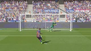 Penalidades entre Atlético de Madrid x Barcelona PES 2018