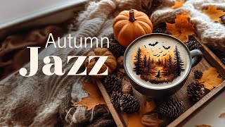 Warm Autumn Coffee Ambience with Halloween Vibes & Cozy Fall Jazz Music to Work, Relax🍂☕🎃