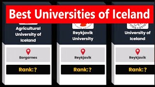 Best Universities of Iceland | Top 7 Universities Compared