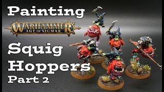 Painting Age of Sigmar Grot Squig Hoppers Part 2