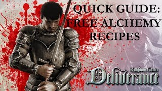 Let's Play: KCD | Quick Guide: Free Alchemy Recipes!