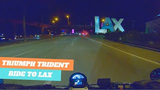 Riding Through LAX | TRIUMPH TRIDENT 660