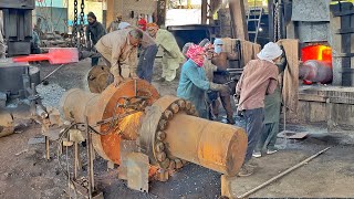 How Mega Ammonia Compressor Crankshaft are Production in Factory | Massive & Dangerous Metal Forging